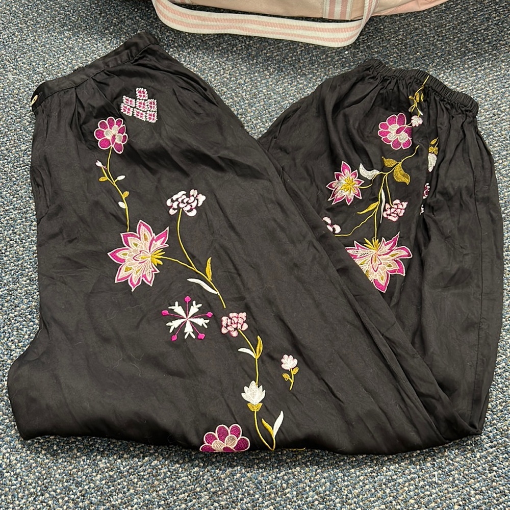Free people embroidered pants M